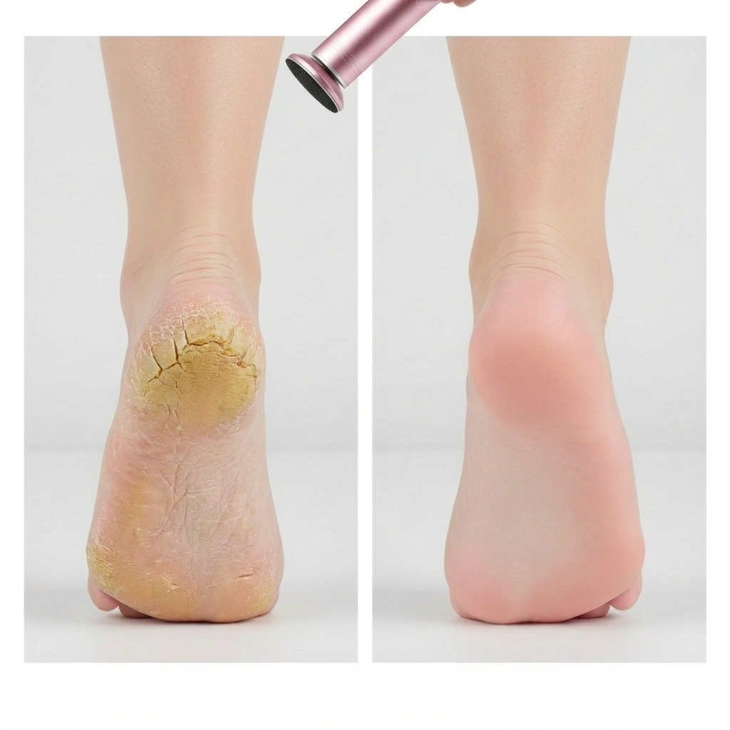 Dermave Electric Foot Callus Remover, Pain-Free Electric Foot File Callus Remover for Feet Professional Adjustable Speed, 360 Ro